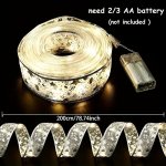 Christmas Ribbon Lights Fairy Lights Battery-powered Copper Wire Ribbon Bows Lights For Christmas New Year Decor