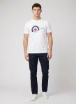 Ben Sherman Sneaky Target White T-Shirt - XXL White