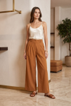 Rust Brown Wide Leg Trouser