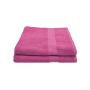 Eqyptian Collection Towel -440GSM -hand Towel -pack Of 2 -pink