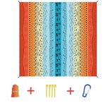 Water Resistant Picnic And Beach Throw mat 210 200CM - Boho Safari