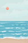 Beach - Wall Art Print - A1