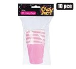 Party Cups Pink 10PC Marketplace Brits Bros