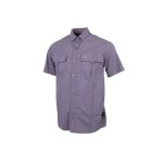 Nylon Vented Tech Shirt Charcoal