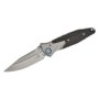 Microtech Socom Bravo MINI S/e Titanium Handle Bead Blast Standard Blue TI Pivot Collar Carbon Fiber Scales - 260M-7CFTI