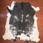 Aas Grade Nguni Hide 128 Black white XXL - Extra Extra Large Black white Panelled