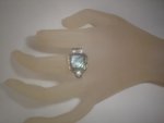 Mother Of Pearl Shell Plated Ring ZZ7