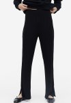 Ribbed Jersey Trousers - Black