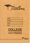 Treeline A4 48PG College Exercise Book Feint & Margin