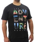 Mens Printed Adventure Tee - 10XL Black