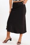 Ladies Casual Black Office Skirt