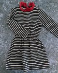 Petit Bateau Blue And White Striped Dress 4Y