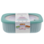 Set Salad Container 4PC Rectangle