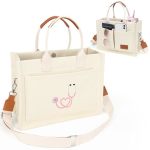 Nurse Tote Bag Women Nurse Work Bag With Adjustable Shoulder Strap Waterproof Bag With Pockets And Zipper For Travel Grocery Cap