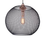 Ball Steel Mesh Pendant Light Copper