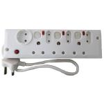 Alphacell 7-WAY Multiplug With 3 Switches