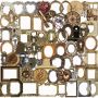 50PCS Vintage Photo Frames Stickers - Waterproof Diy Journal Laptop Deco