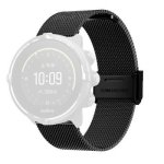 For Suunto 9 Milanese Nice Buckle Replacement Wrist Strap Watchband Black
