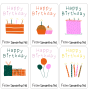 Personalised Gift Stickers - Birthday Doodles