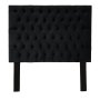 Milagros Diamond Panel Headboard Queen-black