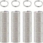 200PCS 10MM MINI Split Jump Rings With Double Rings Small Round Iron Key Ring Connectors Key Chains Ornaments Diy Crafts Accesso