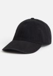 Washed-look Denim Cap - Black