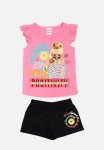 Barbie Short Sleeve Pj Set - Pink