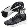 Puma Ignite Evoknit Running Shoes in Black & White