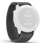 For Garmin Fenix 6X 26MM Knitted Nylon Loop Replacement Watchband Grey