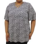 Ladies Printed Xover Top - 60 Animal