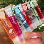 1/2/6PCS Hydrating Lip Gel With Vitamin E Rosehip Argan Oil Mint Aloe Coconut Moisturizing Transparent Lip Gloss Clear Lip Oil -