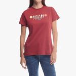 Jeep Womens Flower Grille Tee Marsala - 10XL