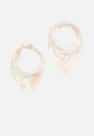 PoP Candy 2 Pack Printed Bibs - Coral Orange & White