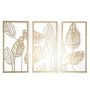 Metallic Gold - Tropical Foliage - Raised Metal Wall Art