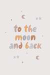 To The Moon And Back Canvas Print - 600MM X 600MM