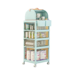 Ashcomonline Newborn Baby Mobile Storage Rack Plastic Rack Shelf For Storage