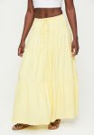 Textured Tiered Skirt - Yellow