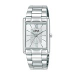 LORUS Women's Quartz Watch Silver White Sunray Dial