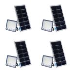 - 400W Solar Powered LED Flood Light With Panel & Remote Lens Circle