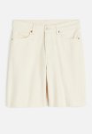 Low-waisted Bermuda Shorts - Cream