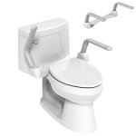 Easywow Toilet Safety Rails Foldable Toilet Handrail Easy Installation Heavy Duty Armrest Frame For Elderly Senior Handicap And