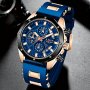 Lige Sports Chronograph Men's Watch Top Brand Luxury Luminous Quartz Clock Large Dial Watch For Men Women