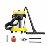 Wd 3 S V-17 4 20 Wet And Dry Vacuum Cleaner Blower Function 17L Stainless Steel Container Single-piece Cartridge Filter 4 M Cabl