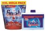 Finish 100'S All In One Auto Dishwashing Tablets + 250ML Machine Cleaner