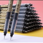 10PCS Quick-dry Gel Pens 0.5MM Fine Point Lightweight With Visible Ink Supply - Ideal For School & Office Use