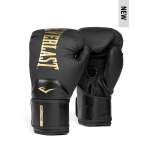 Everlast Elite 2 Boxing Gloves - Black & Gold - 16OZ