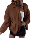 Prettygarden Women's Fashion Winter Coats Sherpa Fleece Faux Fur Shearling Oversized Trendy Jackets Warm Outerwear Clothing Brow