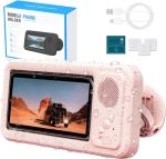 Rmokisin Shower Phone Holder Waterproof With Wireless Bluetooth Speaker Hands-free Shower Phone Holder For Any Phone Wall Mounte