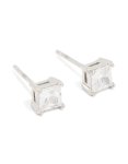 Waterproof Stainless Steel Cubic Zirconia Round Clicker Huggie Earrings