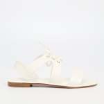 Siena 4 Flat Sandal - White - White 7
